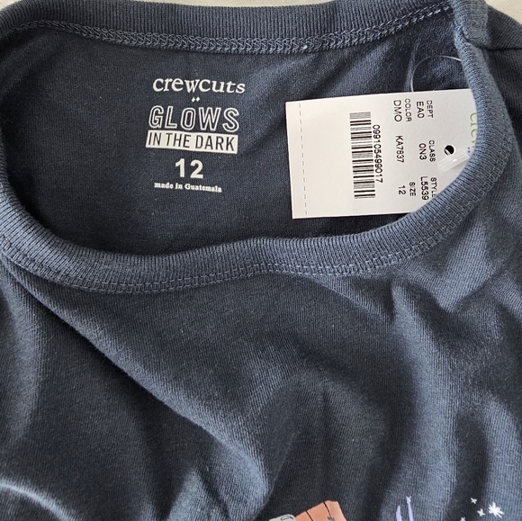 CREWCUTS NWT t-shirt Glows in the Dark Size 12 - Picture 5 of 5